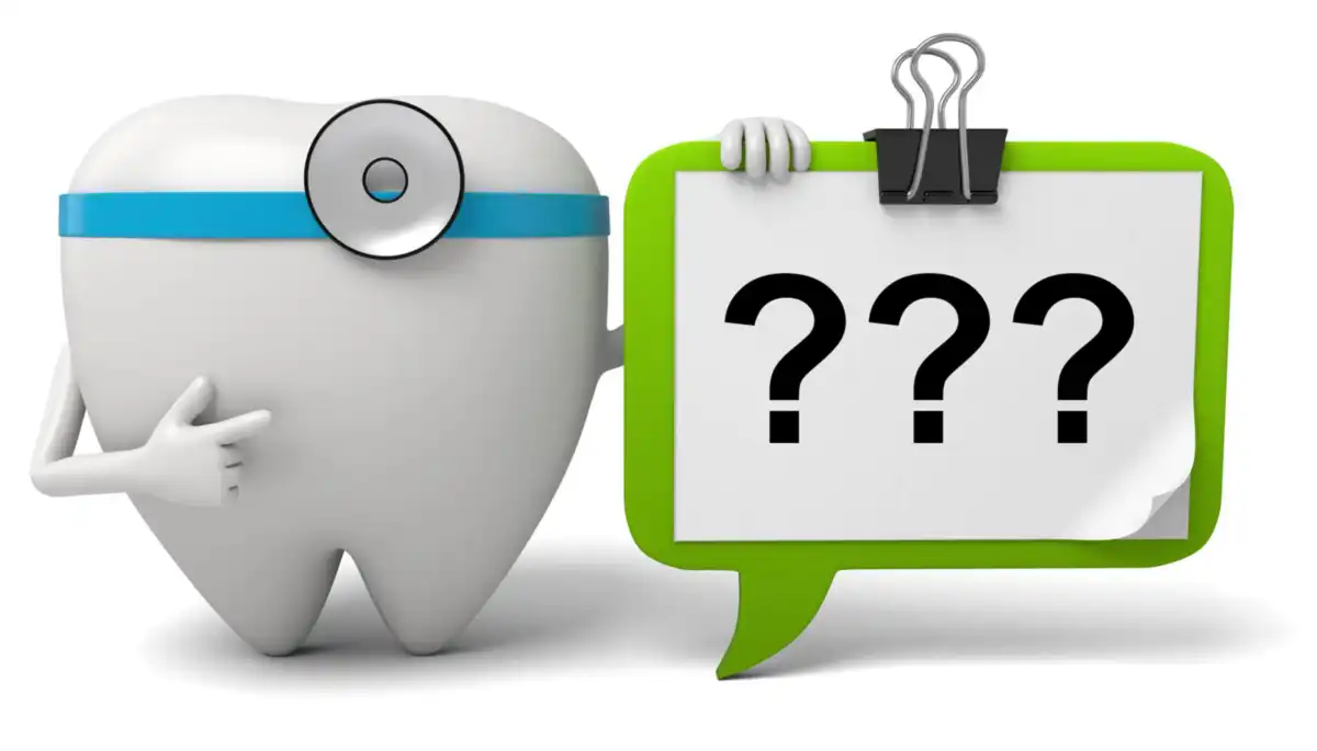 FAQ's Dr Feldner tooth holding white board